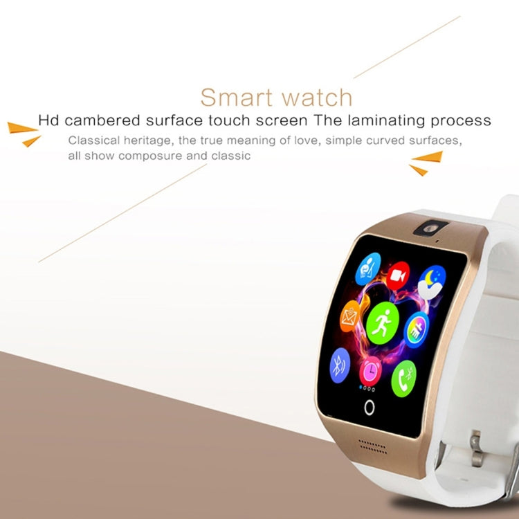 Q18S 1.54 inch IPS Screen MTK6260A Bluetooth 3.0 Smart Watch Phone, Pedometer / Sedentary Reminder / Sleeping Monitor  / Anti-Loss / Remote Camera / GSM / 0.3M Camera (White + Silver) - Smart Wear by buy2fix | Online Shopping UK | buy2fix