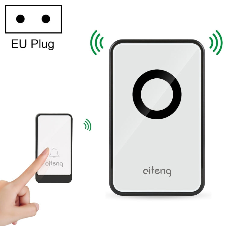 AITENG V018J Wireless Batteryless WIFI Doorbell, EU Plug - Security by AITENG | Online Shopping UK | buy2fix