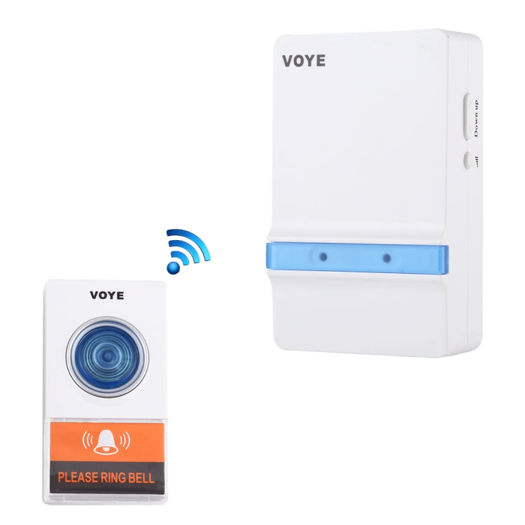 VOYE V012A Home Music Remote Control Wireless Doorbell with 38 Polyphony Sounds (White) - Wireless Doorbell by VOYE | Online Shopping UK | buy2fix