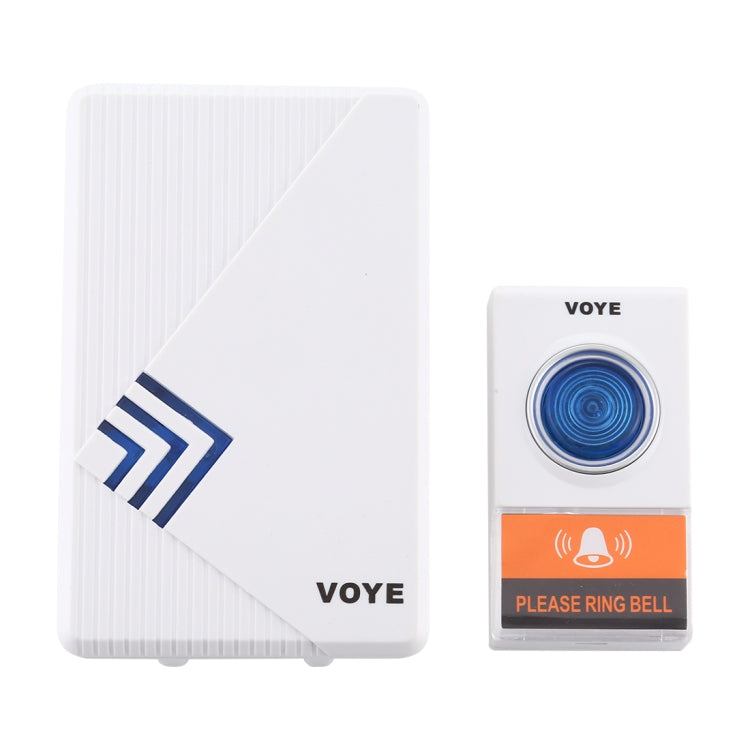 VOYE V022A Home Music Remote Control Wireless Doorbell with 38 Polyphony Sounds (White) - Wireless Doorbell by VOYE | Online Shopping UK | buy2fix