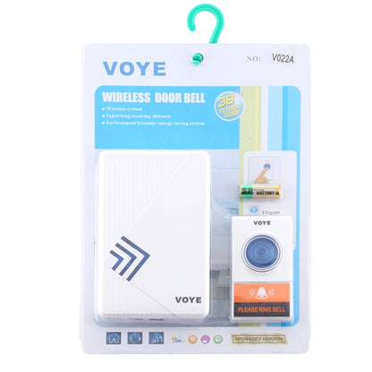 VOYE V022A Home Music Remote Control Wireless Doorbell with 38 Polyphony Sounds (White) - Wireless Doorbell by VOYE | Online Shopping UK | buy2fix