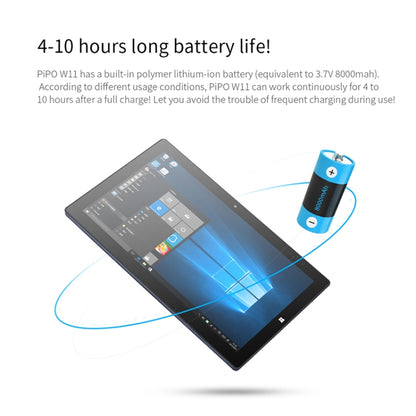 PiPO W11 2 in 1 Tablet PC, 11.6 inch, 8GB+128GB+128GB SSD, Windows 10 System, Intel Gemini Lake N4120 Quad Core Up to 2.6GHz, with Stylus Pen Not Included Keyboard, Support Dual Band WiFi & Bluetooth & Micro SD Card - PiPO by PiPo | Online Shopping UK | buy2fix