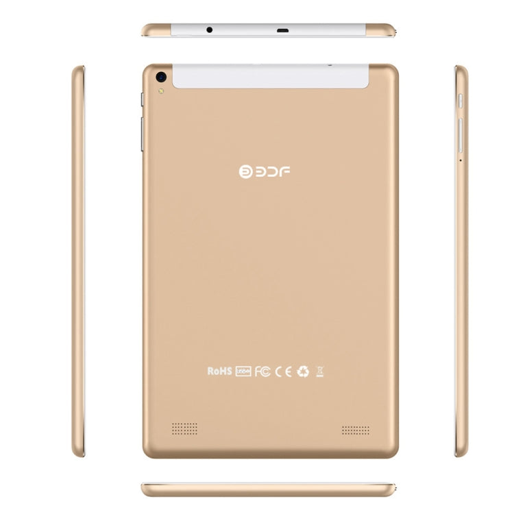 BDF P10 3G Phone Call Tablet PC, 10 inch, 2GB+32GB, Android 9.0, MTK8321 Octa Core, Support Dual SIM & Bluetooth & WiFi & GPS, EU Plug(Gold) - BDF by BDF | Online Shopping UK | buy2fix