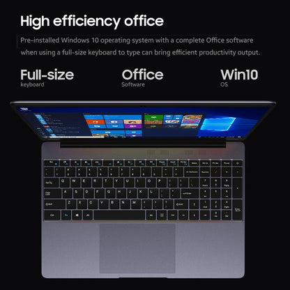 CHUWI HeroBook Plus, 15.6 inch, 8GB+256GB, Windows 10, Intel Celeron J4125 Quad Core up to 2.7GHz, Support WiFi / Bluetooth / TF Card Extension / Mini HDMI (Dark Gray) - CHUWI by CHUWI | Online Shopping UK | buy2fix