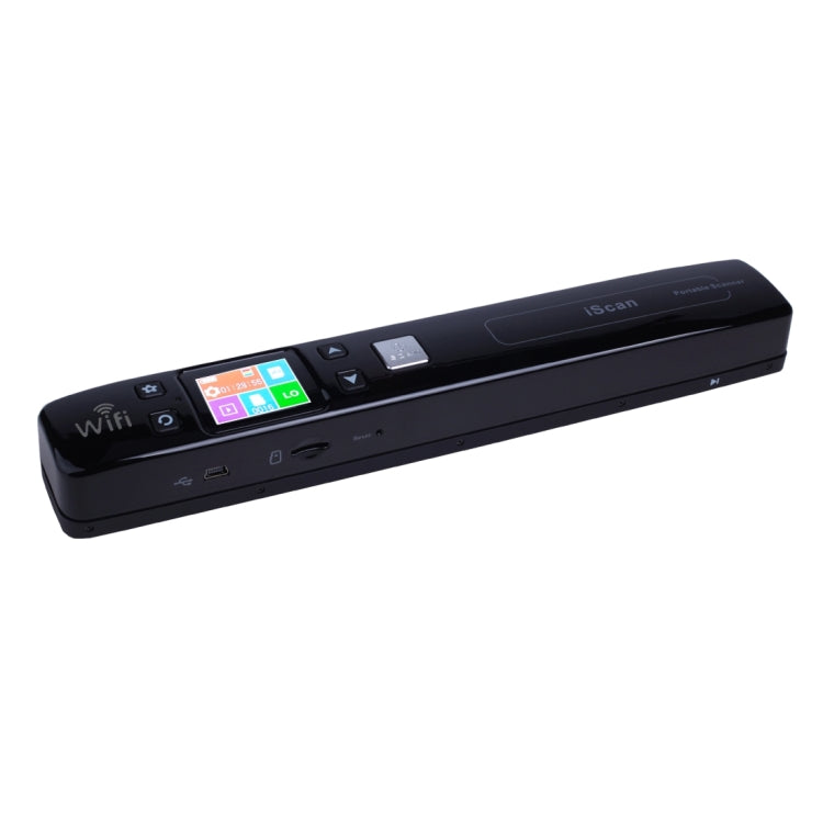 iScan02 WiFi Double Roller Mobile Document Portable Handheld Scanner with LED Display,  Support 1050DPI  / 600DPI  / 300DPI  / PDF / JPG / TF(Black) - Consumer Electronics by buy2fix | Online Shopping UK | buy2fix